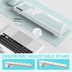 Wireless Keyboard and Mouse Combo, Full-Sized Wireless Keyboard and Adjustable - Image 6
