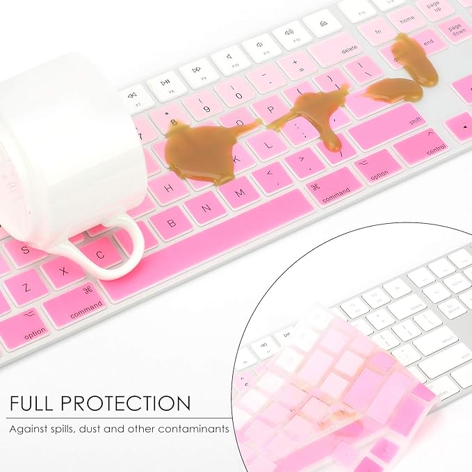 Allinside Ombre Pink Cover for Apple iMac Magic Wireless Keyboard - Image 5