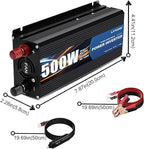 LVYUAN 500 Watt Pure Sine Wave Power Inverter 12V to 110V/120V DC to AC - Image 3
