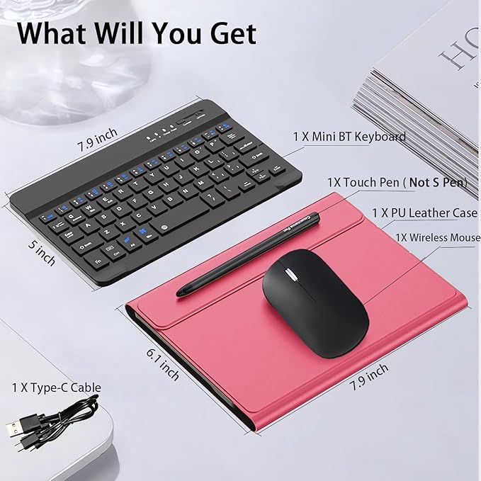 for Samsung Galaxy Z Fold 7 6 5 Keyboard and Mouse, Portable Mini Bluetooth - Image 7