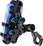 Motorcycle Phone Mount with Vibration Dampener, Anti-Shake Bike Phone Holder by VAZESWIN