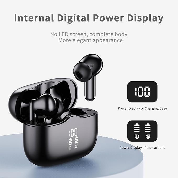 Wireless Earbuds, New Wireless Earphones HiFi Stereo Deep Bass 40H Playtime - Image 5