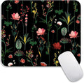 Square Mouse Pad Blooming Botanical Flowers, Personalized Premium-Textured by Armanza