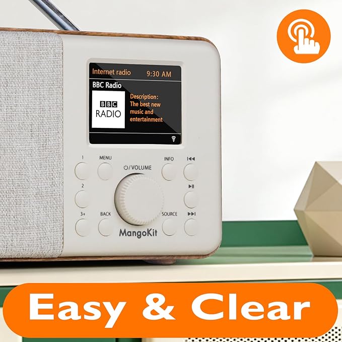 SR10 Bluetooth 5.3, Podcast Player, Portable FM Radio, Mains or AA Battery - Image 3