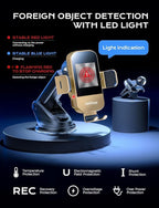 Wireless Car Charger, 15W Fast Charging Auto Clamping Car Charger Phone Mount - Image 9