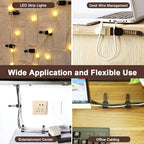 50Pcs Adjustable Adhesive Cable Management Clips, Nylon Cable Strap Ties Wire - Image 6