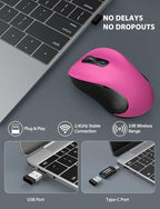 Trueque Wireless Mouse for Laptop, 2.4GHz Ergonomic Computer Mouse - Image 2