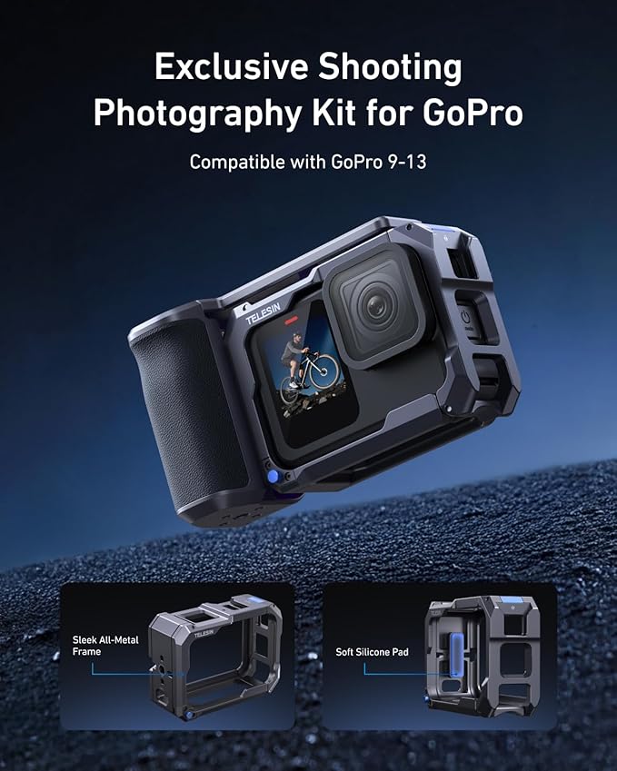 TELESIN Street Grip Kit For Hero 9-13 | Without Metal Rabbit Cage | Camera Grip - Image 5