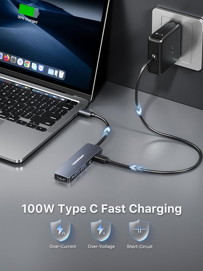 USB-C Hub 5-in-1 with 4K HDMI, 100W Power Delivery, 5Gbps USB-C Data Port and 2 - Image 5