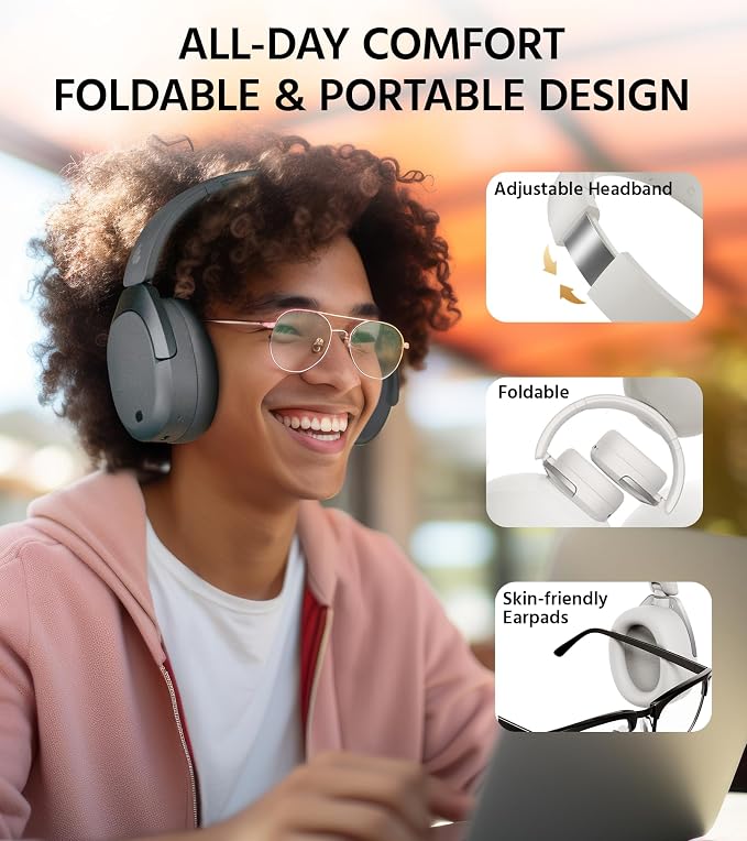 Edifier W830NB Wireless Over Ear Headphones - Image 7