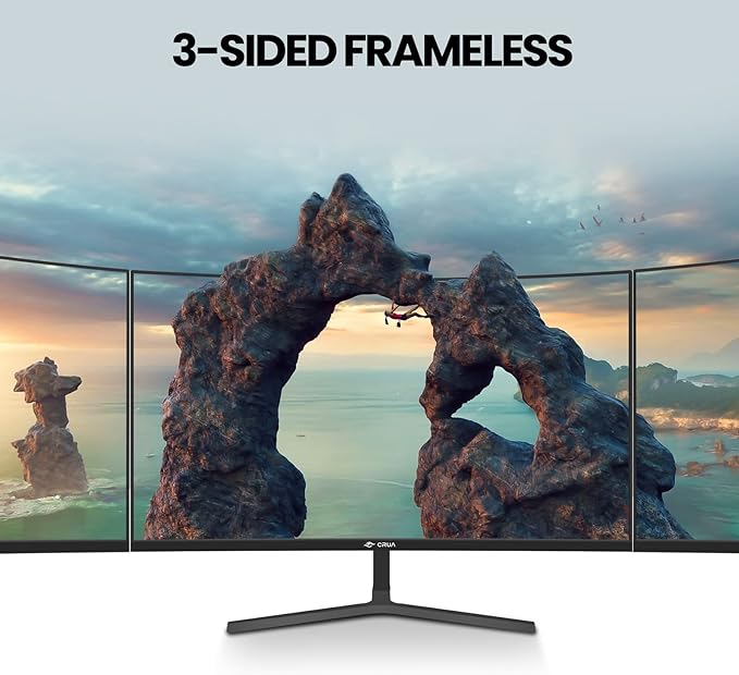 CRUA 24" Curved Monitor, FHD 100HZ, 99% sRGB Color Gamut Computer Monitors - Image 5