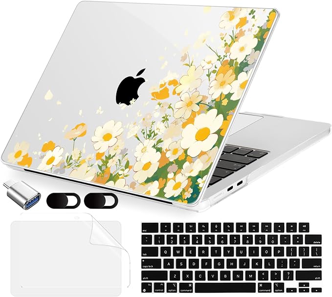 Compatible with MacBook Air 13.6 inch Case, M4 A3240/M3 A3113/M2 A2681 by MecBevia