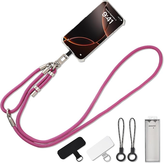 3-in-1 Adjustable Phone Lanyard Crossbody Cell Phone Neck Strap Universal by Unknown