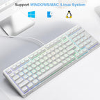 HUO JI E-Yooso Creamy Mechanical Keyboard Wired, Hot Swappable, Pre-lubed - Image 7