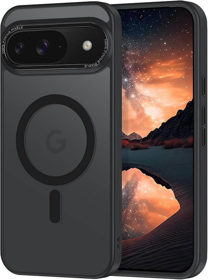 Magnetic for Google Pixel 9/Pixel 9 Pro Case, Shockproof Slim Translucent Matte by Casehas