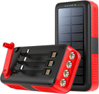 Solar Charger Power Bank 63200mAh, Portable Charger by boogostore