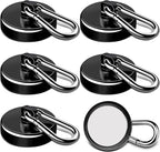LOVIMAG Magnetic Hooks, 150LBS Strong Magnet Hooks Black Swivel Magnetic Hook by LOVIMAG