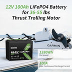 12V 100Ah LiFePO4 Battery, BCI Group 24, Built-in 100A BMS, 1280Wh Rechargeable - Image 6