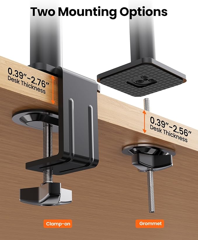 ErGear Vertical Dual Monitor Stand, Stacked Monitor Mount - Image 4