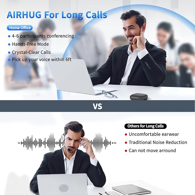 AIRHUG Conference Speaker and Microphone, Advanced Noise Reduction, USB-C Plug - Image 5