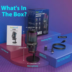 ZealSound Gaming USB Microphone, Noise Cancellation Condenser mic - Image 7