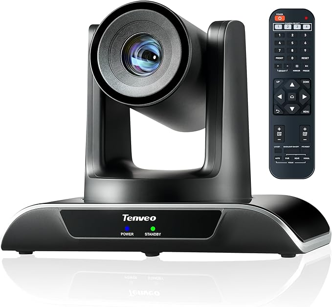 Tenveo PTZ Conference Room Camera 10X Optical Zoom USB3.0/HDMI/RS232 Wide Angle by Tenveo