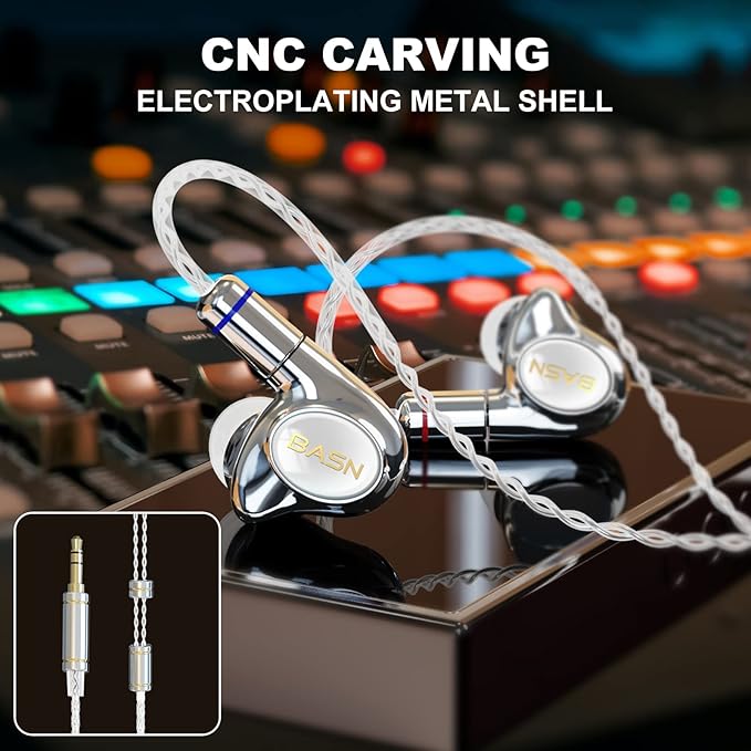 BASN Metalen PRO 4 Drivers in-Ear Monitors Headphones - Image 3