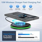 Samsung S25 Wireless Charger Fast Charging Pad Android Charger - Image 2