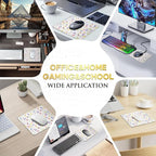 JIKIOU 3 Pack Mouse Pad with Stitched Edge, Comfortable Mouse Pads with - Image 5