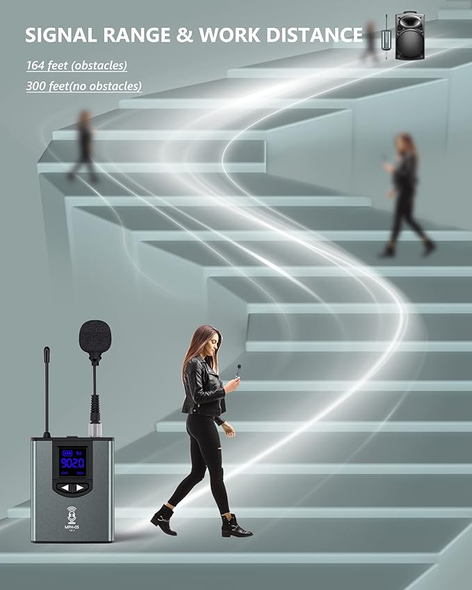 ttstar Wireless Microphone System Headset/Stand/Lavalier Mic - Image 5