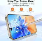UNBREAKcable 3-Pack Glass for iPhone 15 Pro Screen Protector, Double - Image 7