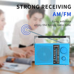 LEOTEC AM/FM Radio with Best Reception, AC or Battery Operated Portable Radio - Image 6