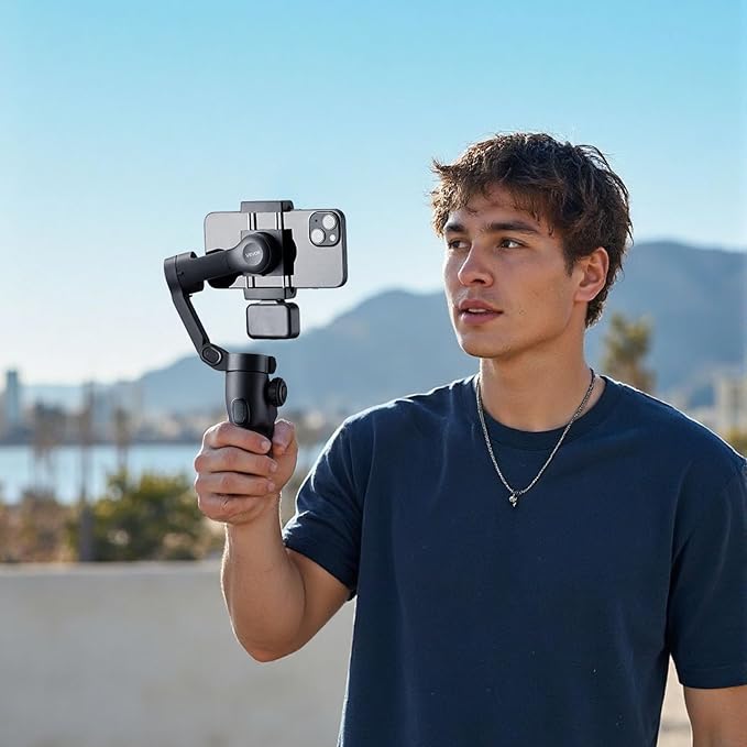 VEVOR Gimbal Stabilizer for Smartphone, 3-Axis Stabilization, Phone Gimbal for - Image 8