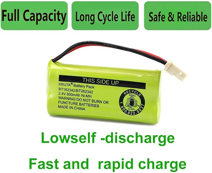 Kruta BT166342 BT266342 Battery 2.4V 800mah Replacement Battery Pack Compatible - Image 6