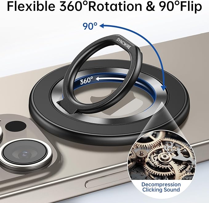 SYNCWIRE Upgraded Magnetic Phone Ring Holder - Image 2