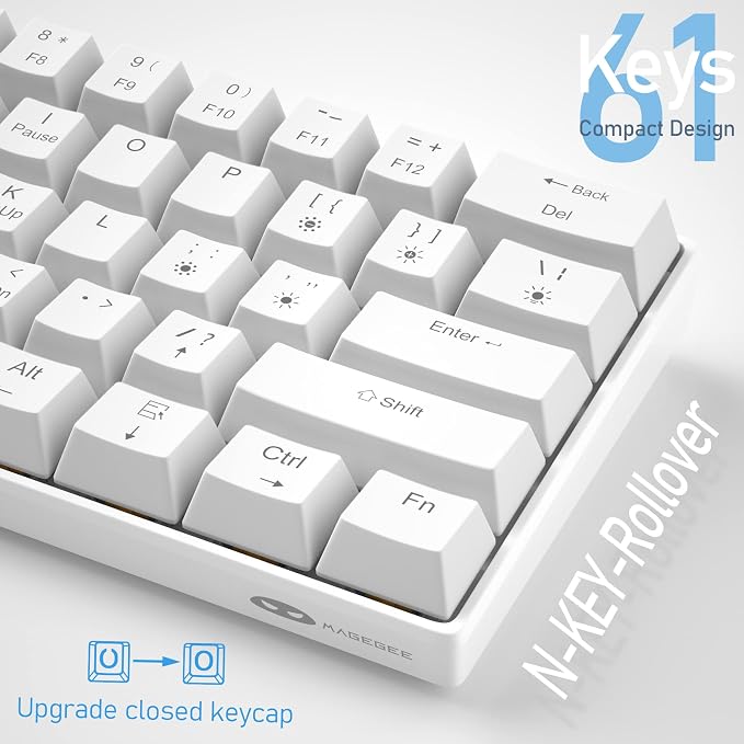 60% Mechanical Gaming Keyboard, Detachable Type-C Cable Mini Keyboard - Image 4