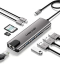 Lemorele USB C Hub Multiport Adapter 9 in 1 w/Gigabit Ethernet, 100W PD by Lemorele