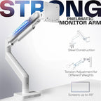 VIVO Heavy Duty Aluminum Ultrawide Monitor Tension Arm - Image 3