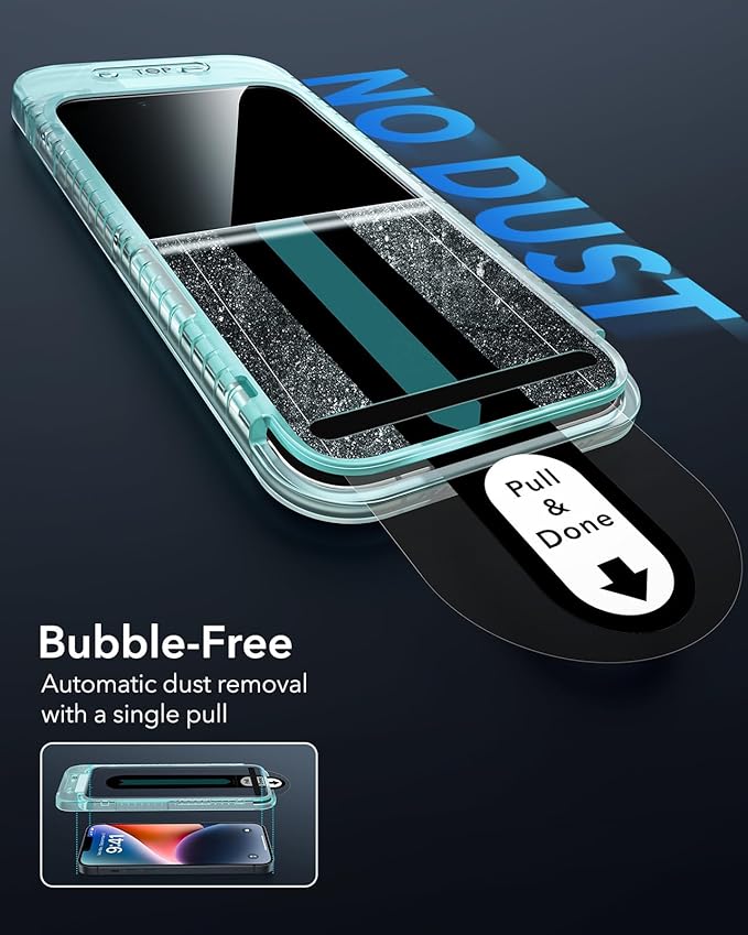 ESR 3 Pack for iPhone 16e/ iPhone 14/ iPhone 13/13 Pro Privacy Screen Protector - Image 5