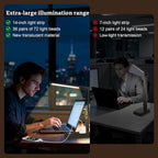 Smart Desk Lamp with Dual USB Charging & 2 AC Outlets, Digital Clock, - Image 5