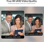 4K Conference Room Camera System, AI Auto-Tracking PTZ Camera 3x Optical/5x - Image 6
