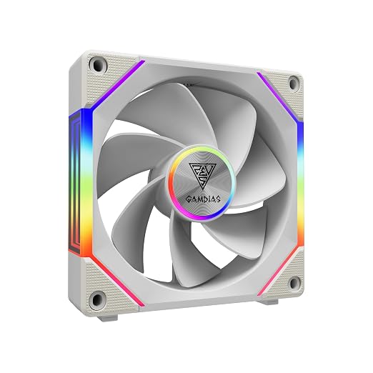 GAMDIAS AEOLUS P2-1203 120mm ARGB PWM Fan, Include Reverse Fan Blade x3 & - Image 17
