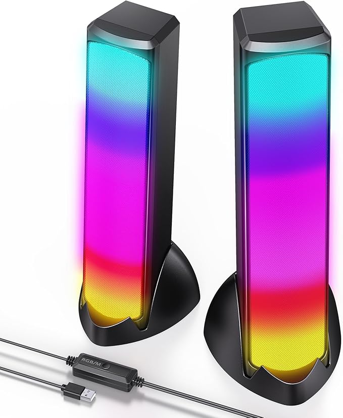 OFFSIR Computer Speakers, RGB PC Speakers, Gaming Speakers by OFFSIR