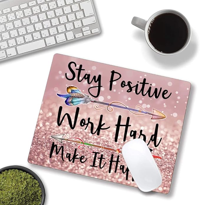 Inspirational Quotes Glitter Mouse Pad - Image 4