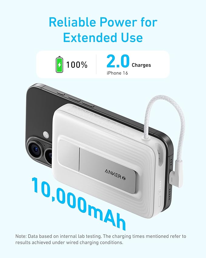 Anker Zolo Magnetic Power Bank, 000mAh Wireless Portable Charger - Image 3