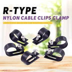 Swpeet 120 Pack White 3/4 Inch Nylon Plastic R-Type Cable Clips Clamp Kit - Image 4