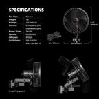 Spider Farmer 2-Pack Grow Tent Clip Fan 6", EC Motor, Custom 10 Dynamic Wind - Image 7