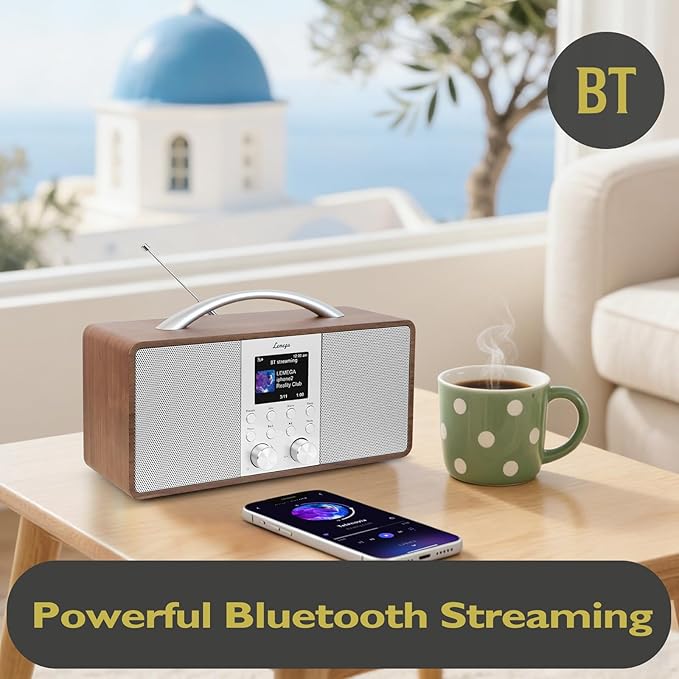 Lemega IR6 Internet Radio with Podcasts & Bluetooth Streaming, FM Stereo Radio - Image 4