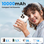 for Magsafe Battery Pack 10000mAh, 5-in-1 Magnetic Power Bank Built in AC Plug - Image 6