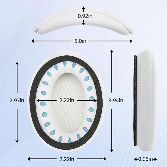 Ear Cushion and Headband for Bose QC45 QC35, Replacement Headstrap Pad Repair - Image 5